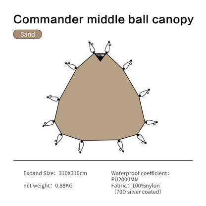 MOBI GARDEN Camping Tent Commander Dome Tent Shelter Waterproof Windproof Ultra-light 70D Nylon 160/185/245CM