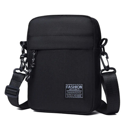Simple Casual Mini Crossbody Bag Men's Nylon Small Shoulder Bag For Men Oxford Messenger Phone Side Sling Bag Husband Chest Pack