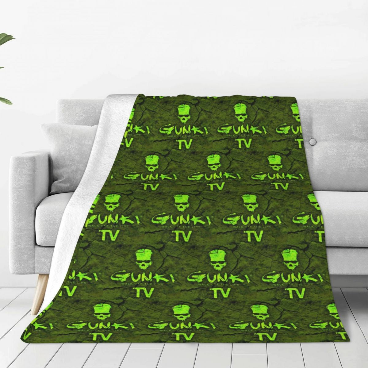 Gunki Fishing Blanket Soft Warm Flannel Throw Blanket Bedspread for Bed Living room Picnic Travel Home Sofa