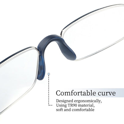 Guanhao Transparent Optical Reading Glasses Man Clear Women Presbyopia Hyperopia Reading Glasses Frame Alloy Ultralight HD View
