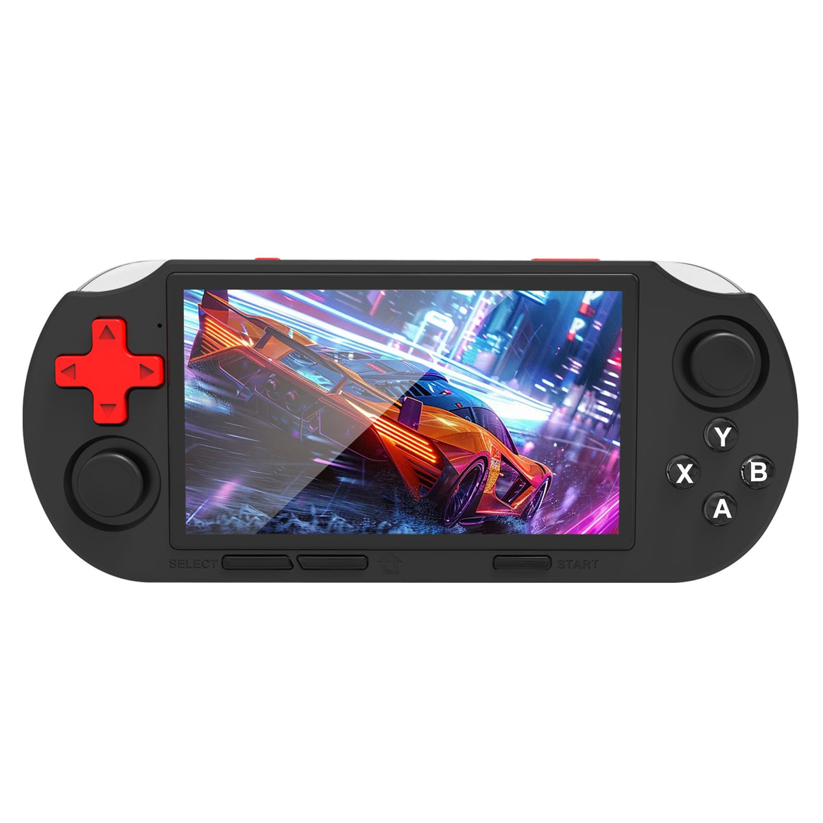 GAMINJA ANS16 Handheld Game 4.5 Inch IPS Screen RGB Lighting Portable Retro Video Game Console 64GB For PS1/GBA/SFC