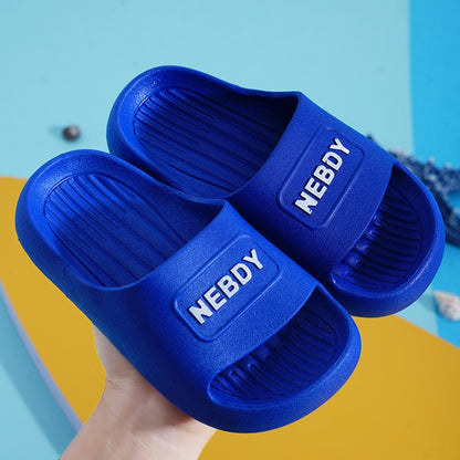Children's Slippers for Summer Boys and Girls Indoor Bathroom Soft-Soled Thickened Anti-Slip Baby Slippers and Cool Sandals