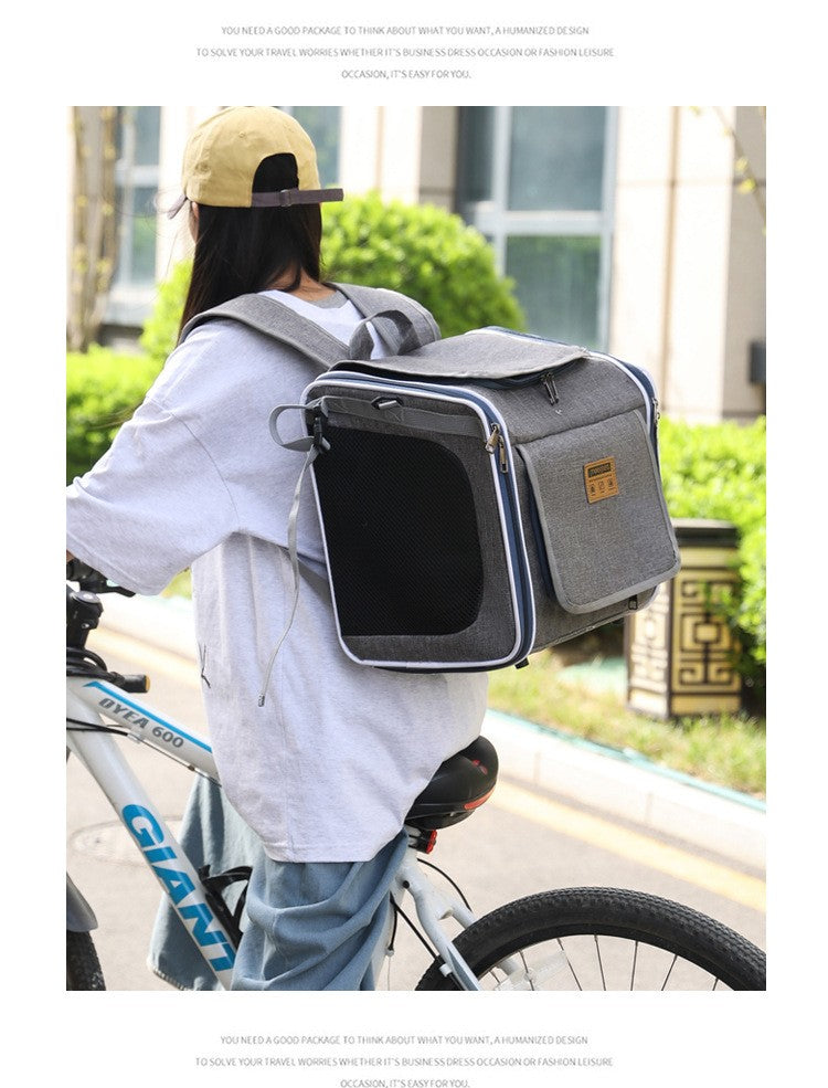 Bolsa De Gato Para Bicicleta, Bolsa De Cachorro, Bolsa Para Animais De Estimação, Mochila Portátil Para Uso Externo, Adequada Para Transportar Bicicletas E Motocicletas