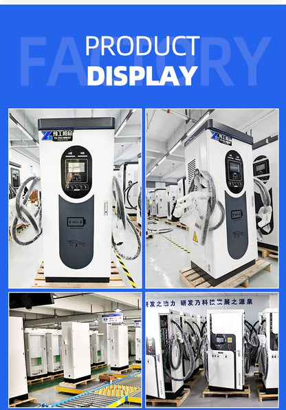 120kw  100kw 220v Floor Mounted DC New Energy EV Solar Fast Pile  Modern Auto Rapid Charging Station for Electric Car