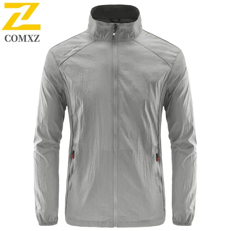 Men's Summer Skin Quick Dry Hiking Jacket Waterproof Sun UV Protection Coats Men Outdoor Sports Fishing Camping Running Jacket