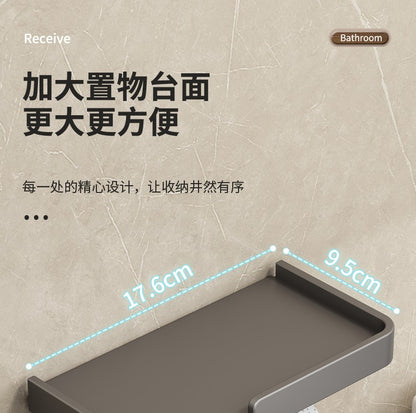 Toilet Paper Holder Aluminium Storage Rack Kitchen Towel Placement Of Seasoning Bottles Bathroom Wall Roll Of Paper Phone Storag