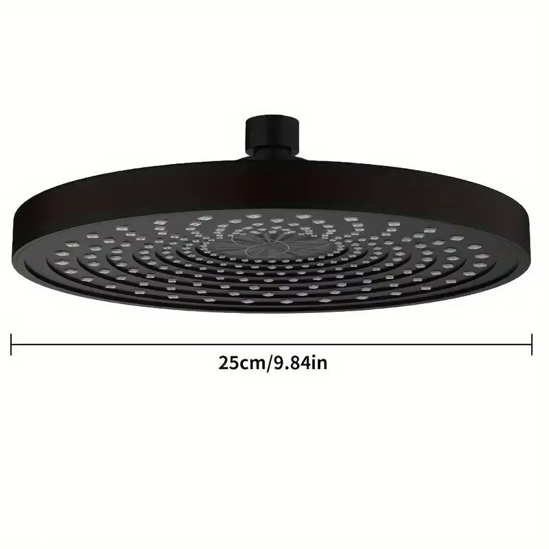 25cm Top Spray Large Water Volume Booster Shower Head Pressurized Single Head Home Bathroom Shower Head