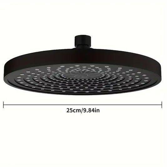25cm Top Spray Large Water Volume Booster Shower Head Pressurized Single Head Home Bathroom Shower Head