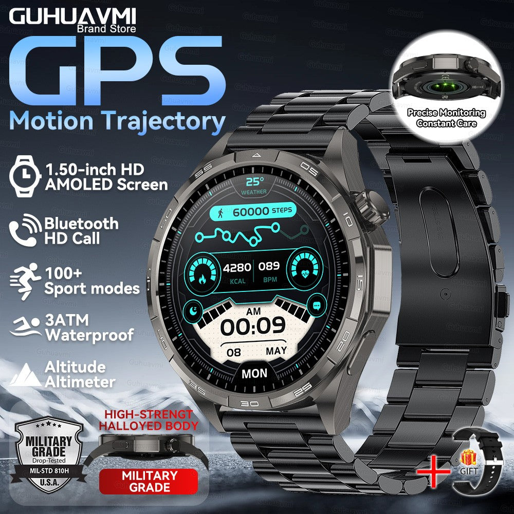 Smartwatch 2026 Novo Watch 6 Pro Masculino Tela HD AMOLED GPS Trajetória de Movimento Frequência Cardíaca Chamada Bluetooth SmartWatch IP68 à prova d'água
