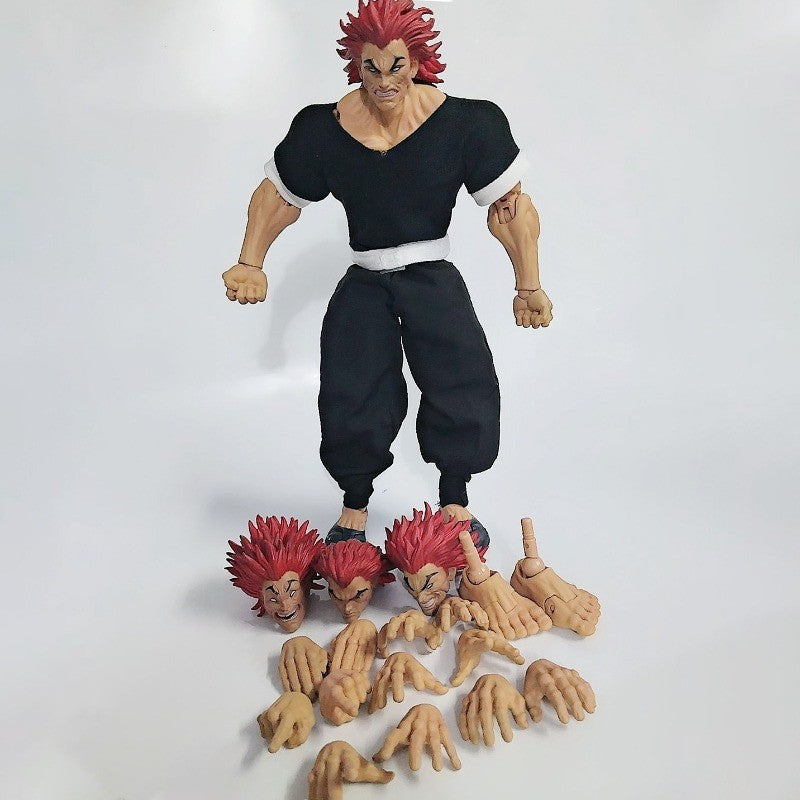 ST Baki Hanma Filho de Ogro Boneco de Ação Hanma Yuujiro Estatueta Ko Luta PVC Coleção Anime Yujiro Figuras Modelo Brinquedos Presentes