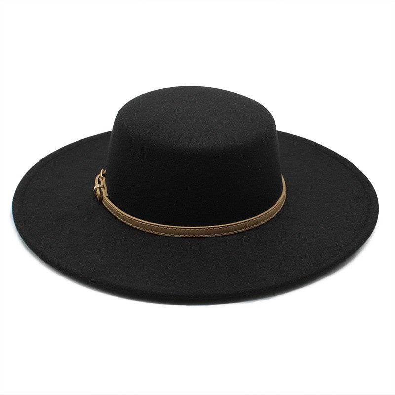 CHAPÉU FEMININO Chapéu Coco Chapéu Fedora Para Mulheres Chapéu Branco Plano Cinto De Luxo Senhoras Chapéu De Casamento Chapéus Fedora Outono Inverno ?????