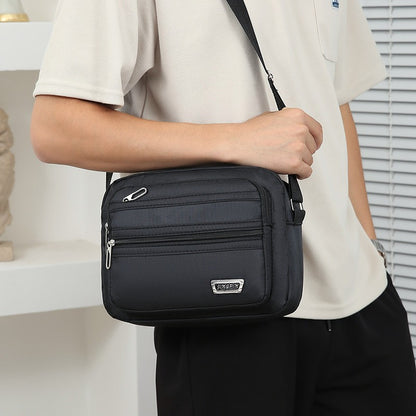 Large Capacity Casual Crossbody Bag - Adjustable Shoulder Strap, Multiple Zipper Compartments, Travel Shopping and Daily Use