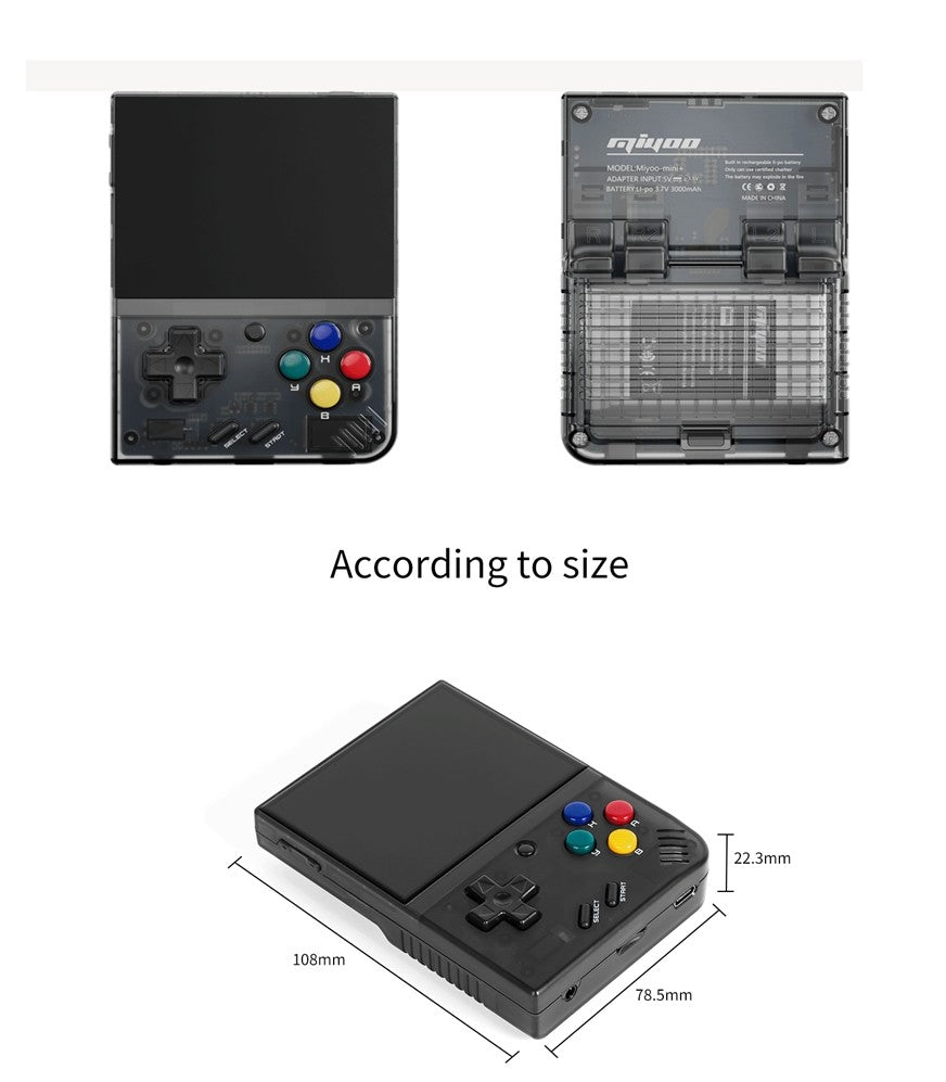 MIYOO Mini Plus Portable Retro Handheld Game Console 3.5"IPS HD Screen Mini+ Players Children's Gift Classic Gaming Emulator