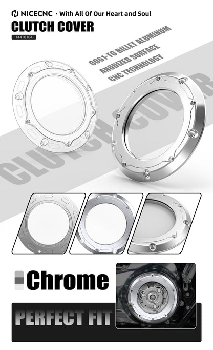 Para Harley Street Glide FLHX 2016-2025 Tampa da Embreagem Derby Power Plate Road Glide FLTRX FLTRXS Road King FLHR Electra Glide FLHT