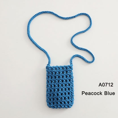 Handmade Crossbody Phone Purse - Openwork Shell Design Tote, Handmade Crossbody Phone Purse,Crochet Beach Bag