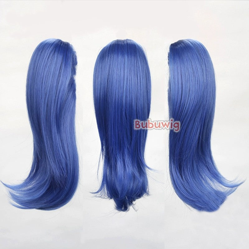 Bubuwig Cabelo Sintético 22 Cores 30cm Curto Liso Rabo de Cavalo Único Moda Anime Preto Vermelho Azul Perucas Cosplay Resistente ao Calor