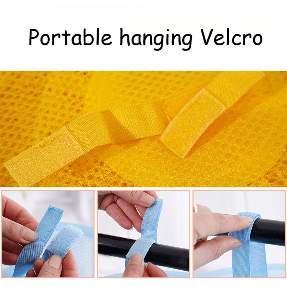 4-Layer Hanging Mesh Toy Storage Bag Foldable Organizing Mesh Suitable for Storing Toys Gloves Hats Socks and Other Items
