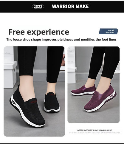 Women Casual Sports Shoes Breathable Lightweight Sneakers Anti-slip Flats Outdoor Running Walking Shoes Female Vulcanized Shoes