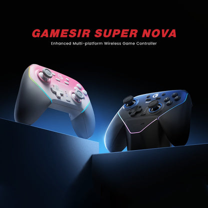 GameSir Super Nova Wireless Switch Controller with Charging Station, Hall Effect Joystick for PC Nintendo Switch 2 Android Phone