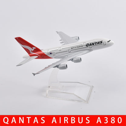 JASON TUTU Emirates Airbus A380 Aeronave Diecast Metal 1/400 Escala Miniatura Avião Modelo Aviões Dropshipping