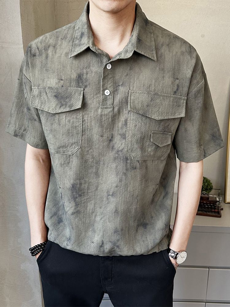2025 High-end New Short-sleeved Men's Shirt Summer Fashion Trendy Brand Half-sleeved Thin Loose Casual Trend