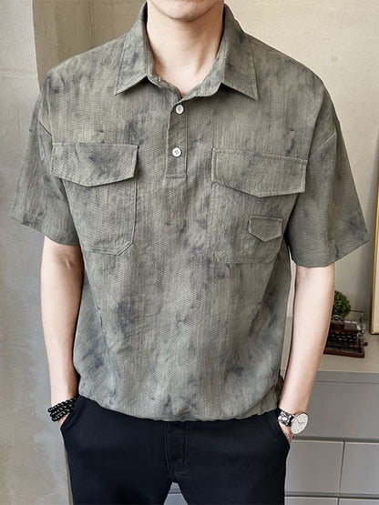 2025 High-end New Short-sleeved Men's Shirt Summer Fashion Trendy Brand Half-sleeved Thin Loose Casual Trend