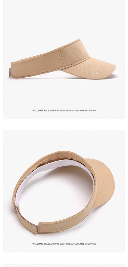 New Summer Sun Hats Men Women Cotton Outdoor Visor UV Protection Top Empty Sport Tennis Golf Running Sunscreen Baseball Cap