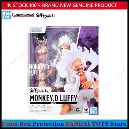 Atacado Bandai 100% Genuíno One Piece Model Kit Anime Figures SHF Monkey D Luffy Nami Shanks Roronoa Zoro Romance Dawn