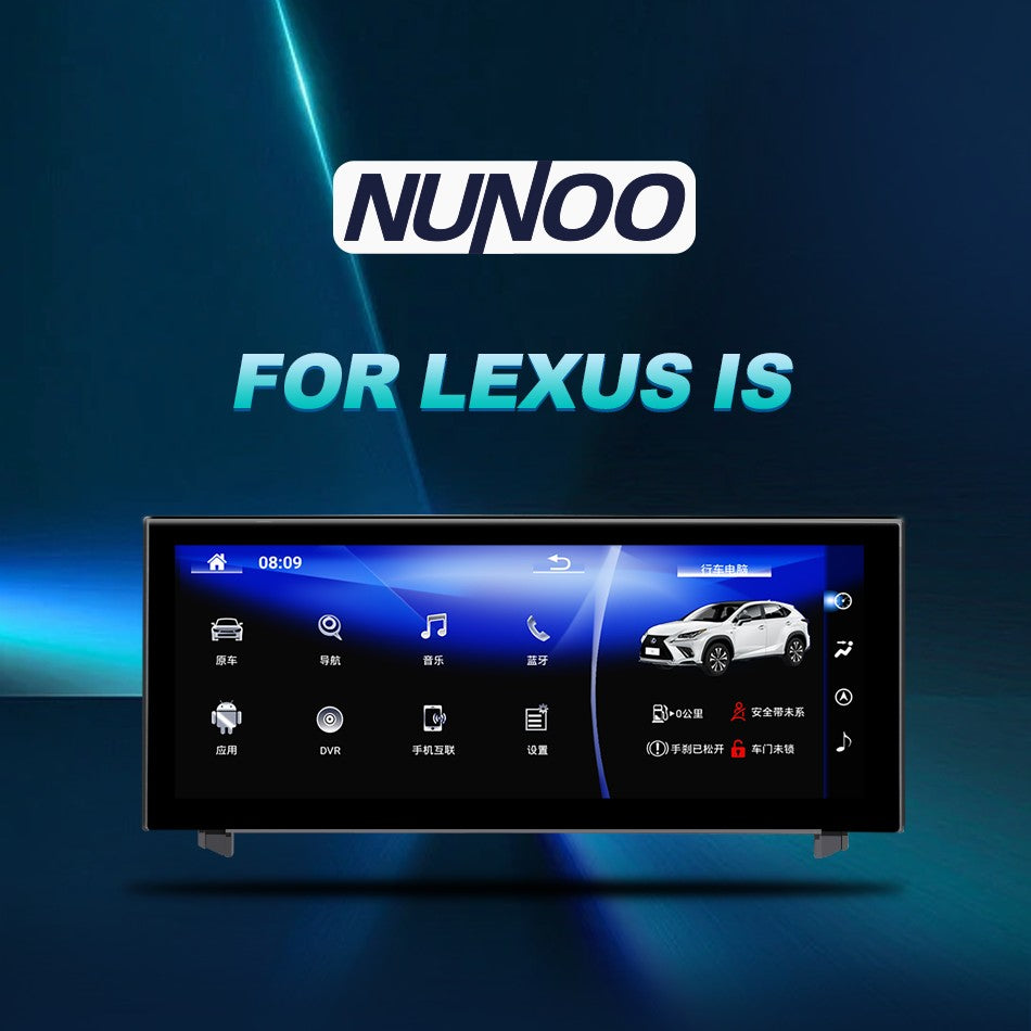 Nunoo Android 14 Wireless Carplay Auto Radio For Lexus IS RC 200 250 300 350 200t 300h Multimedia Player Navigation GPS DSP