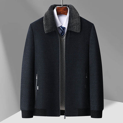 2024 New style Men's Woolen Coat Winter Classic Casual Overcoat Mens high quality Thicken trench coat men full size M-4XL