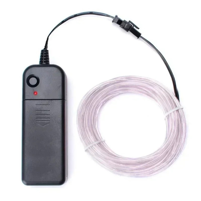 1M/3M/5M Flexible Neon Light Ball Dress Decoration Light EL Luminous Cable Party DIY Atmosphere Light Waterproof LED Strip