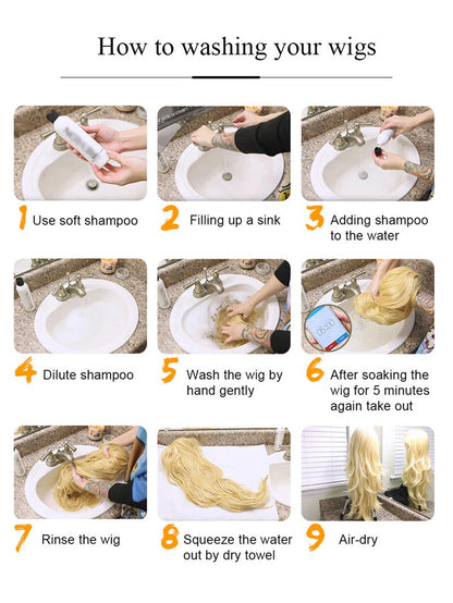 HOKAGE NINJA Yamanaka Ino Cosplay Wig Synthetic Long Straight Wig With Clip Ponytail Anime Coser Cute Girl High Quality Wig