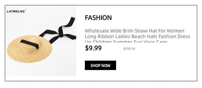 New Women Wide Brim Beach Hat Ladies Summer Big Straw Hats UV Protection Sun Hat S1340-15cm