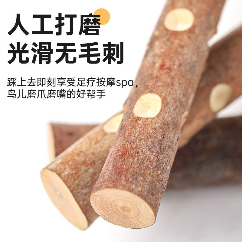 Suporte de Madeira Natural para Pássaros, Periquitos, Galhos, Hastes, Moedor de Patas, Acessórios de Gaiola para Calopsitas e Periquitos