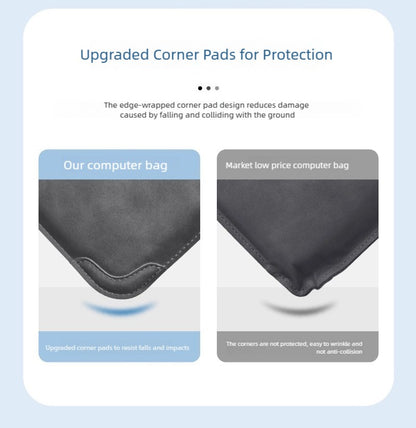 Laptop Sleeve Case 13 14 15 15.6 16Inch For Huawei HP DELL Bag For Macbook Air Pro 13 13.6 M4 Notebook Case with stand Men Women