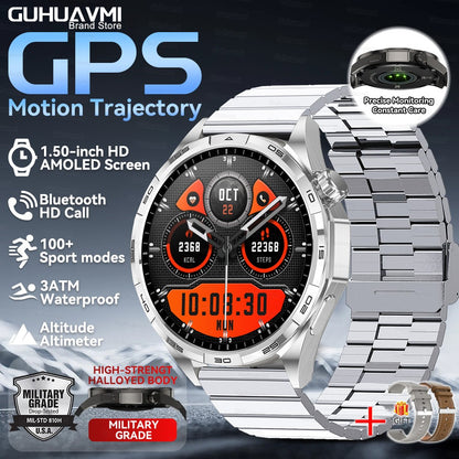Smartwatch 2026 Novo Watch 6 Pro Masculino Tela HD AMOLED GPS Trajetória de Movimento Frequência Cardíaca Chamada Bluetooth SmartWatch IP68 à prova d'água
