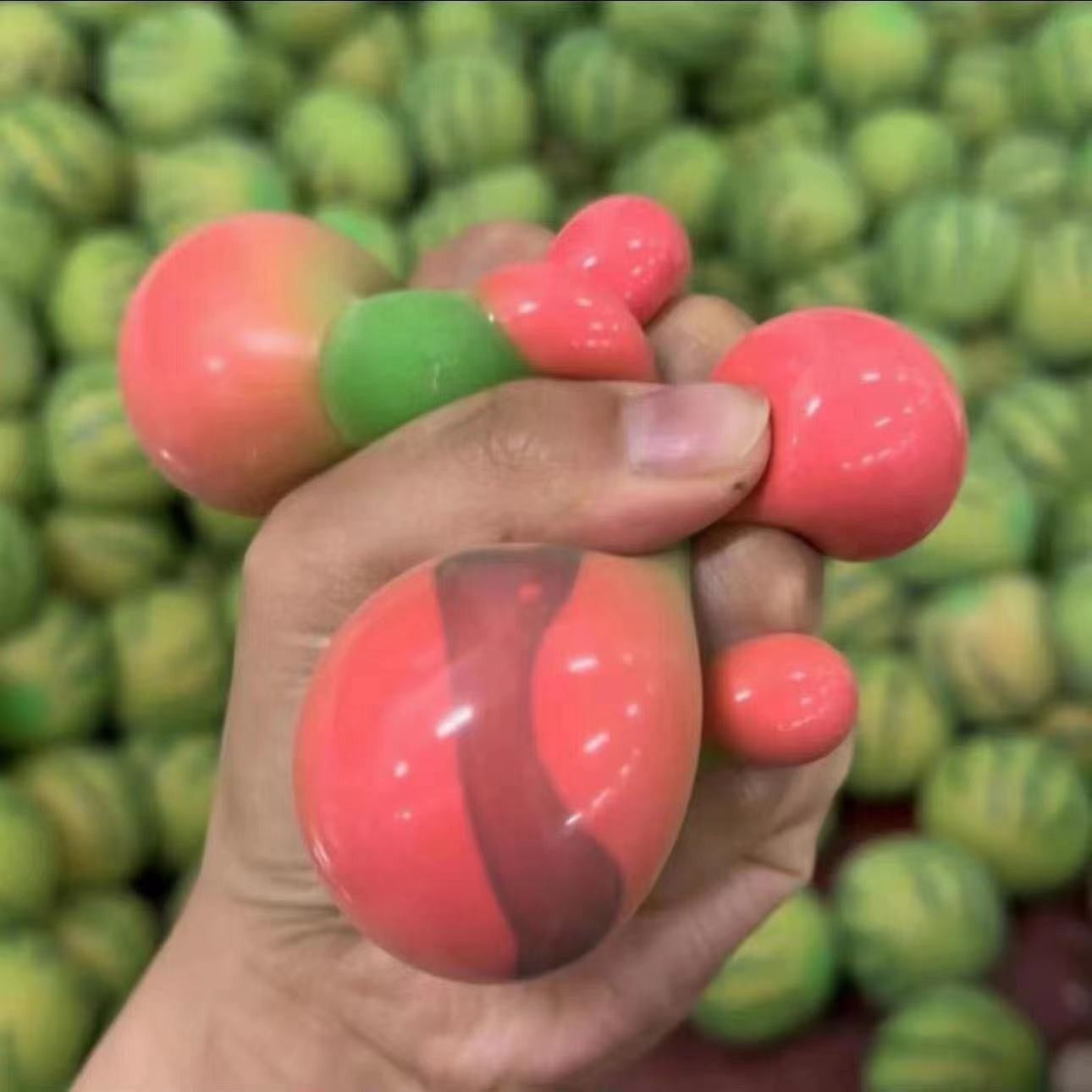 Color Changing Watermelon Squishy Fidget Toy Slow Rebound Pinch Vent Decompression Anti-Stress Toy Anxiety Relief Plaything