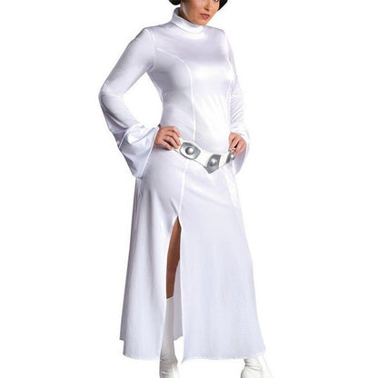 ostume de cosplay de batterie de jeu d'anime pour les femmes, costume de cosplay de document solide simple, manches longues, fen