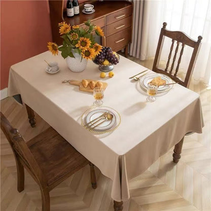 1 PC Luxury Velvet Rectangular Tablecloth Soft And Durable, Elegant Table Setting, Wedding Party, Christmas, Themed Party