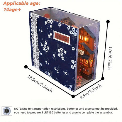 1 unidade, Kit DIY Book Nook, Kit de Modelo para Montar, Decoração de Estante, Micro Modelo de Decoração para Casa, O presente perfeito para adolescentes e adultos