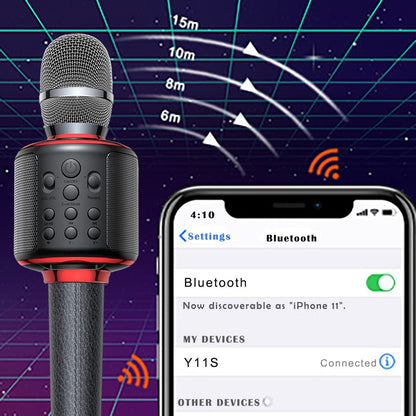 Microfone de Karaokê Sem Fio Bluetooth Portátil para Canto com Dueto/Gravação/Reprodução/Reverb Presente para Adulto/Criança para KTV em Casa