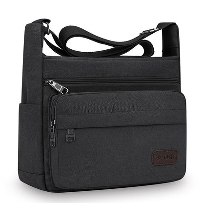 Men's Canvas Messenger Bag Single Shoulder High Quality Crossbody Bag Messenger Bag Commuter Travel Daily Use With Compartment