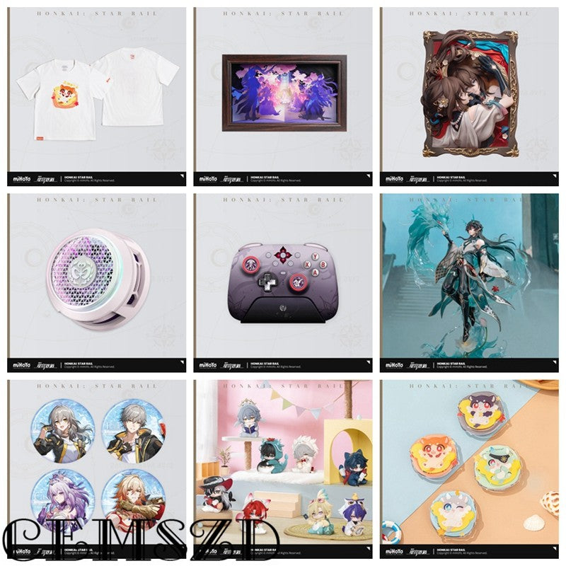 [Genuine] Anime Gift Box Set Official Game Genshin Impact Honkai Star Rail Zenless Zone Zero Honkai Impact 3RD&Tears of Themis