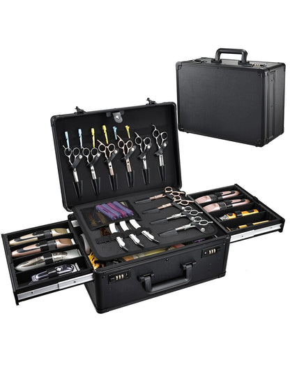 Professional Barber Supplies Hair Tool Organizer Travel Barber Case Barber Bags For Clippers And Supplies Carrying Suitcase