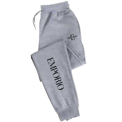 Men's Gym Jogger Pants - Heavy-Duty Stretch Athletic Track Pants with Elastic Drawstring  Cuffed Ankles, All-Season Waist &