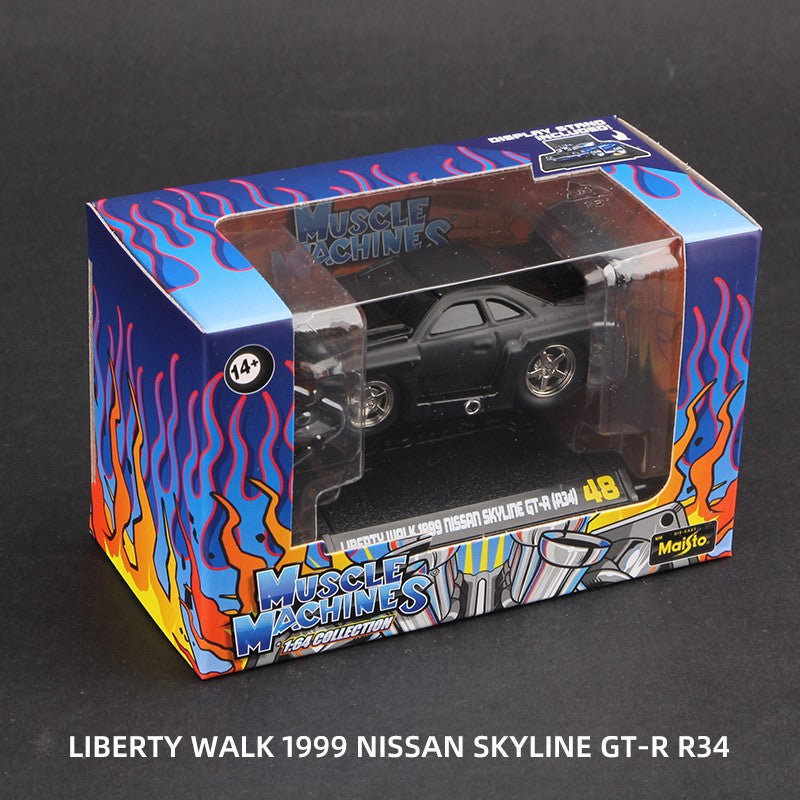 Maisto 1:64 Muscle Machines Carro de Metal Fundido Miniatura Veículos de Brinquedo Chevrolet Camaro Nissan Gtr Toyota Ae86