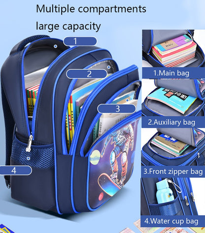 Mochila infantil Fashion Kid, bolsa de ombro infantil azul, mochila escolar para meninos com estampa de jogos de futebol, presente de boutique para meninas