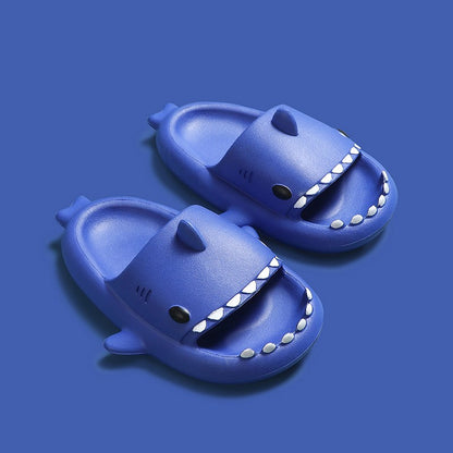 Children Slippers Cartoon Shark Sandals Summer Boys Girls Baby Kids Shoes Soft Sole Anti-Slip