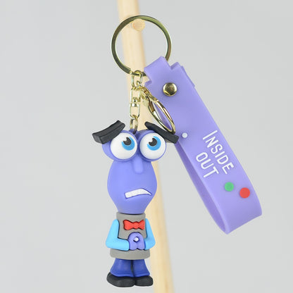 30 Peças/Conjunto Atacado Chaveiro Divertida Mente 2 Boneco de Personagem de Desenho Animado Fofo Chaveiro Pingente de Boneca de Personagem de Filme para Presente Infantil