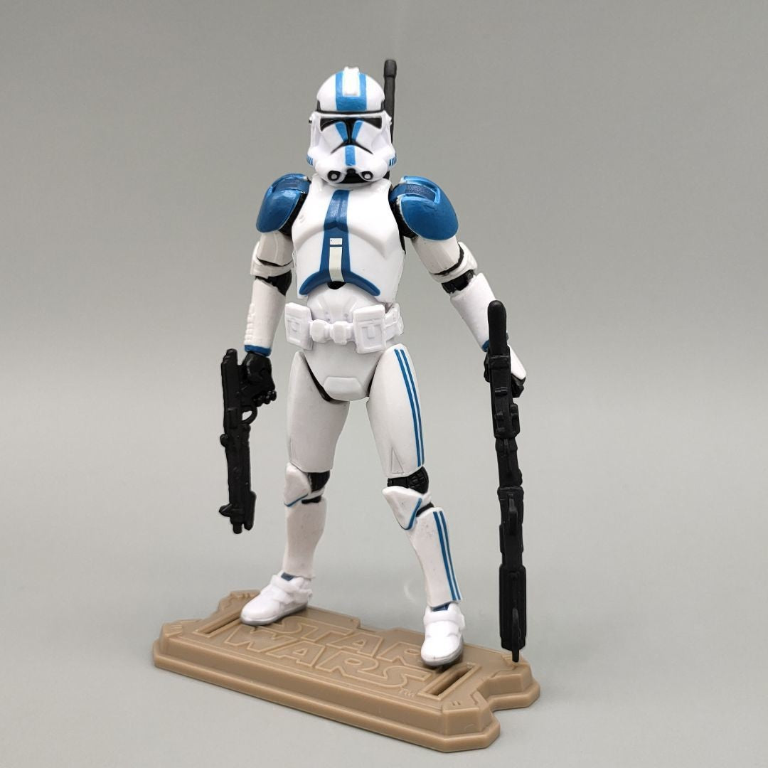 Star Wars Republic 501-st Legion Blue White Trooper 3.75" Loose Action Figure